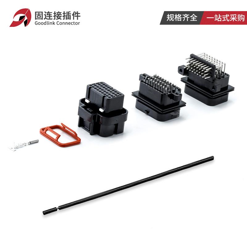 4-143720-0汽车线束连接器水接9插国产amp件系列E970CU防针座34P