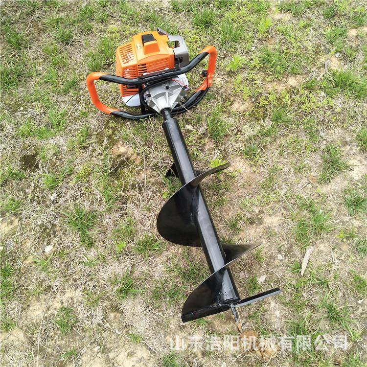 阳.2马力小型OJC挖坑洞机浩5CC汽油植树钻孔苗木移栽打挖机坑机