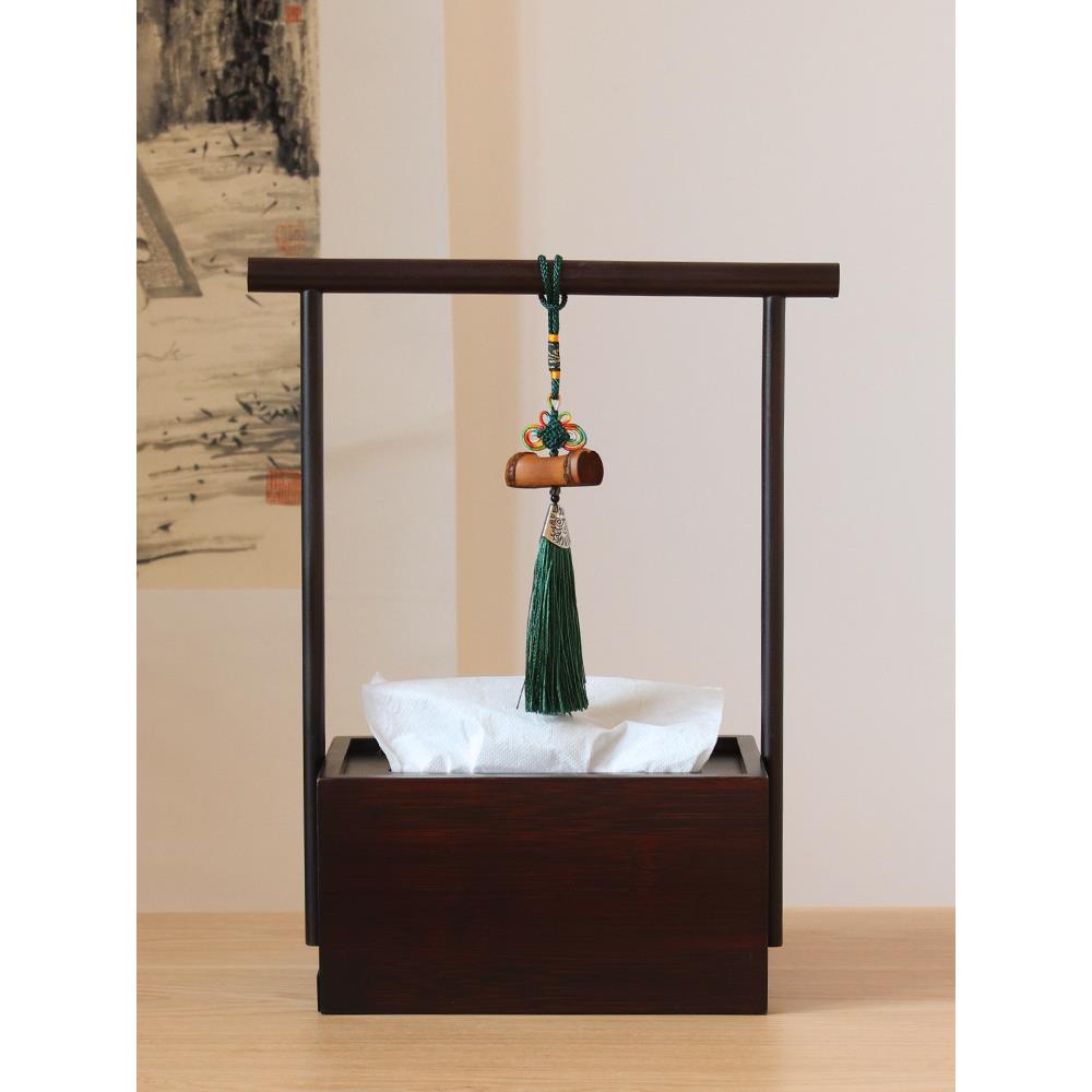 竹制提拿纸OLN巾盒抽纸厅盒用餐巾纸盒收纳厅盒家客餐茶几创意长