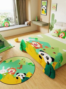 亲子店装饰地毯圆形地垫儿童房布置酒59951物品名宿宾馆可房爱卡