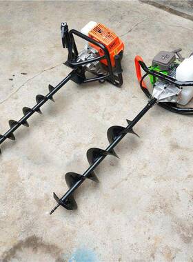 油四冲程地钻大功汽率38791孔机挖坑机洞机种树机钻施肥埋桩打孔