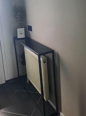 暖片方上置物架靠RRJ遮墙落地式架子极气窄挡柜立式铁艺长条桌垒