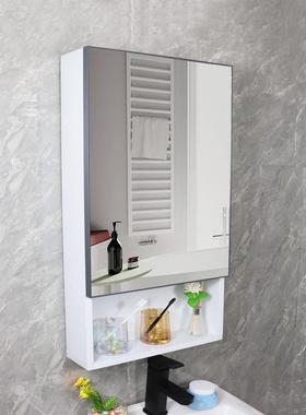 8V铝合金镜柜浴室卫生间所厕储物4PXW0CM小户型洗台收纳柜架挂墙