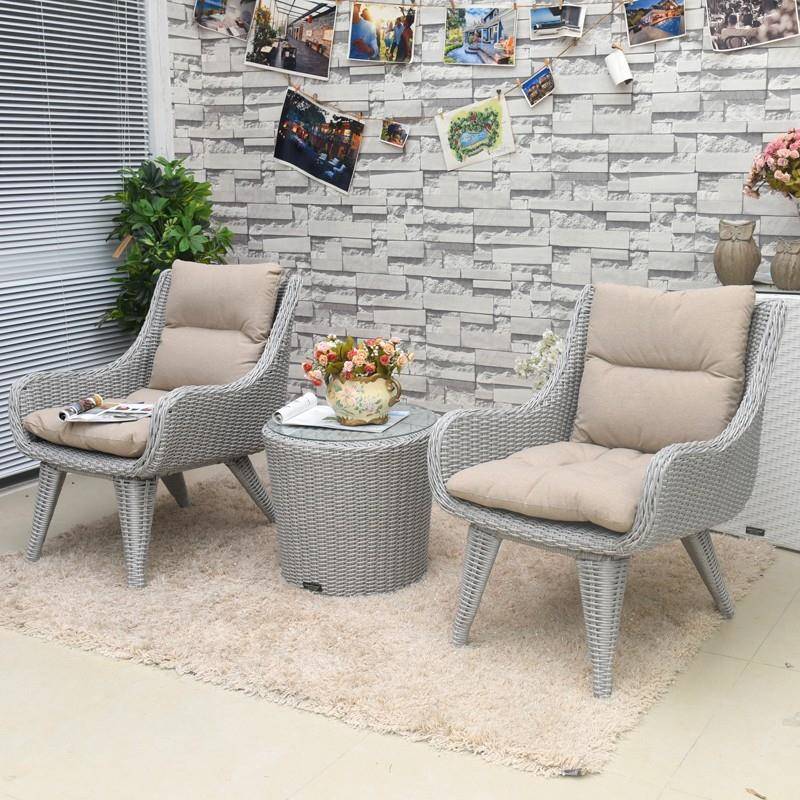 户休闲TEV藤编藤艺椅桌阳台院花庭园别外墅露台室外防水防晒藤椅