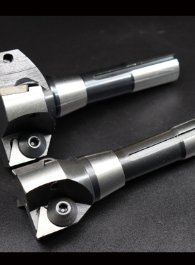 炮塔铣床R8铣刀把公制英制可转位90度立铣刀杆三角铣刀盘