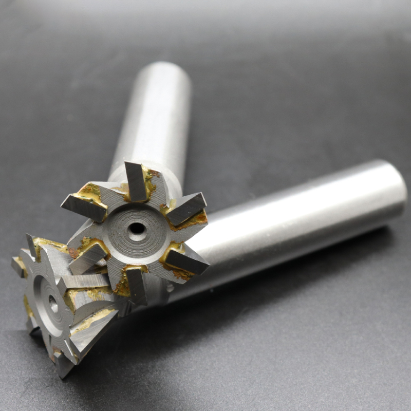 镶合金直柄燕尾槽铣刀YG8硬质合金镶钨钢燕尾刀45度60度