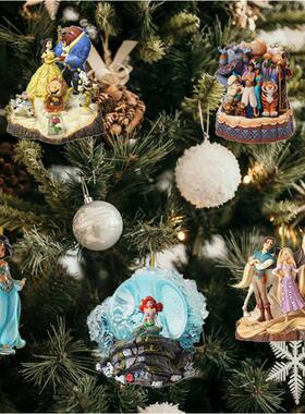 Christmas Pendant Xmas Tree Decoration Princess Flat Cartoon