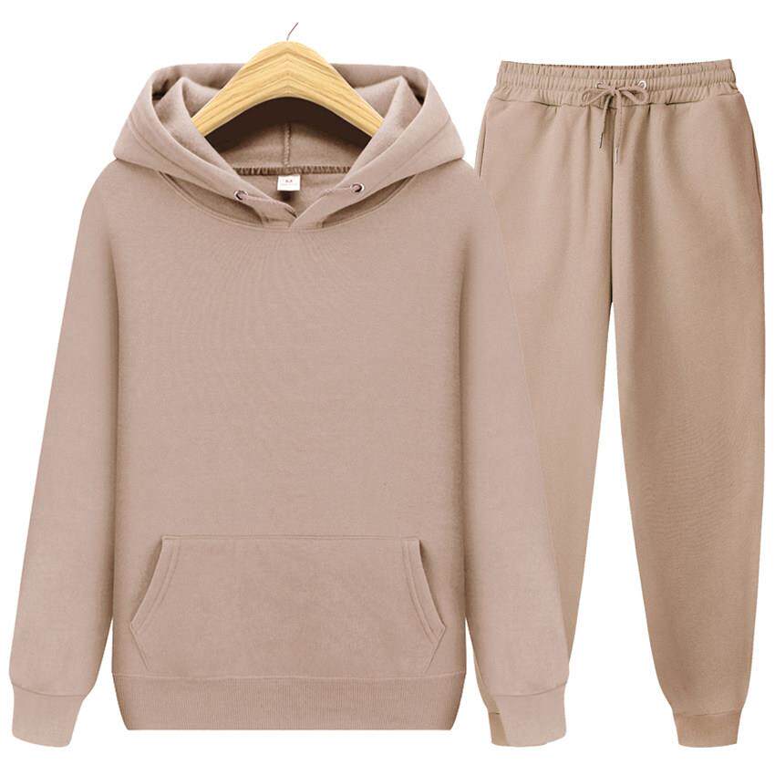 2022 Couples hooded athleisure suit 情侣连帽运动休闲加绒套装