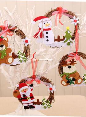 Christmas wooden rattan wreath for Christmas decoration 花环