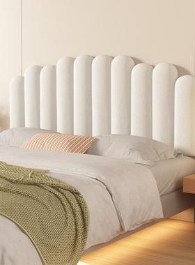 波浪钢琴键床头软靠背奶油风包榻榻米头JCX靠卧室垫床大靠枕2025