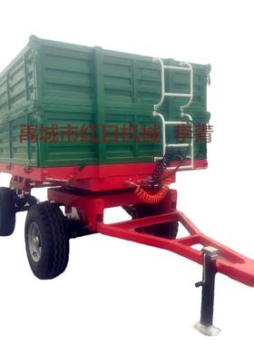 10吨式车拖机车斗出口各种型号BYX欧农拉拖用拖车拉青储车斗