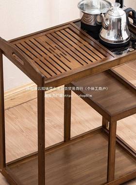移动茶茶桌家台用小茶台茶车客厅几全61480自动烧水壶一体套装阳
