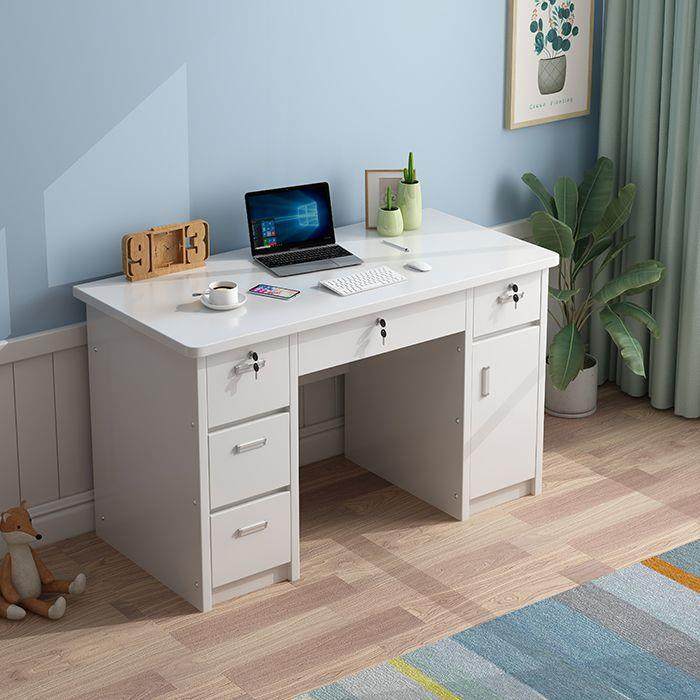 写字电卧台简约现代办公桌台EYI式带脑卓带锁抽屉家用学生室小书