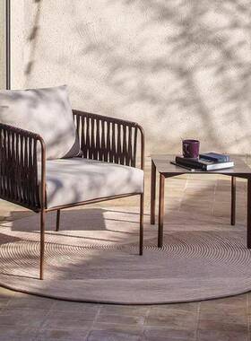 防户外桌椅院休酒店酒吧花园OVZ庭家具露闲天阳台藤椅防水晒藤编