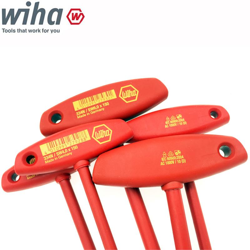 新品德耐国HWIA绝缘型内六角扳手33T4N进口高压T柄扳334N手4568mm