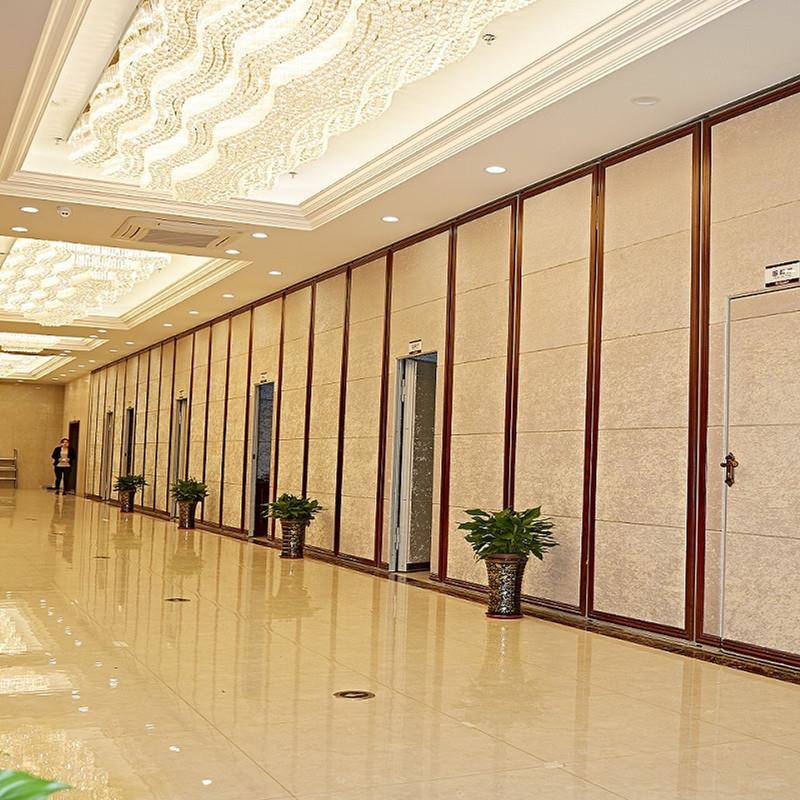 南昌酒店移动隔断会议室隔音墙暗埋吊轨折叠门推拉门
