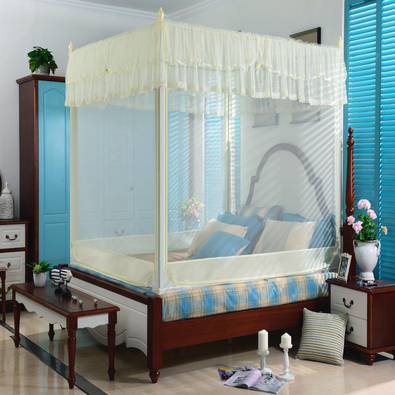 AL蚊风帐三开门式公拉6链加密加厚1.2主1.8m床AEY纹帐1.5米双人