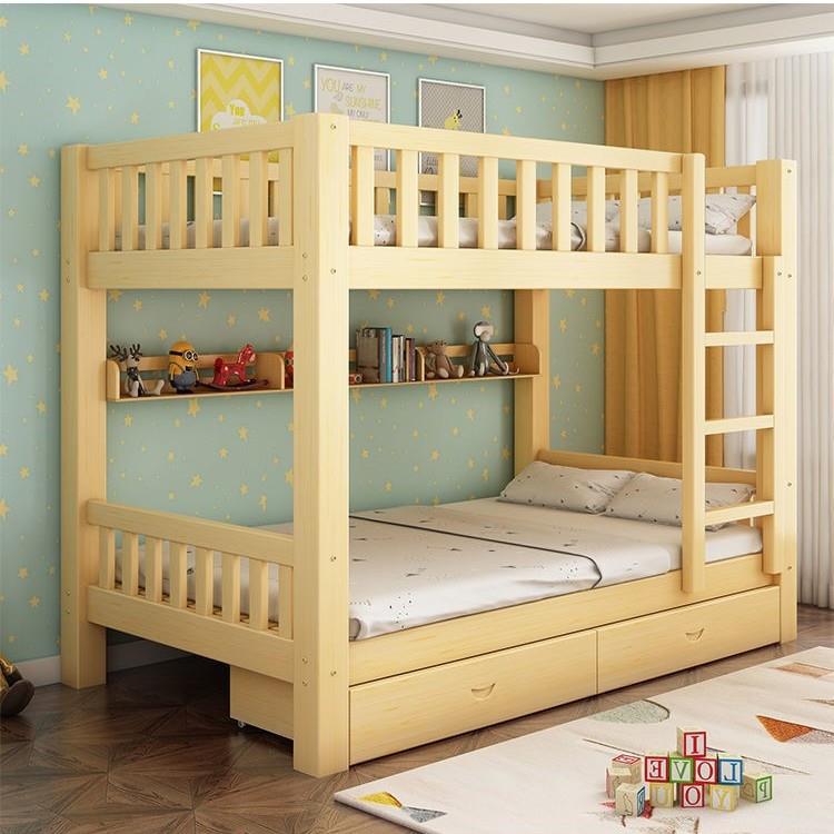 国标全实上床双层床儿童人木床下小户木RHH型两层上大下铺高低子