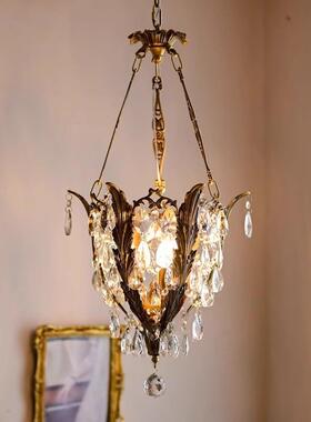 法式入户走廊过道小吊灯奢灯网红CYC复轻古水吧台衣帽间美晶式玄