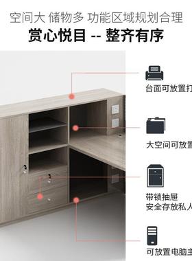 公ISL室办公桌约现财代员工六四人位屏风职员工位卡座务桌办椅简