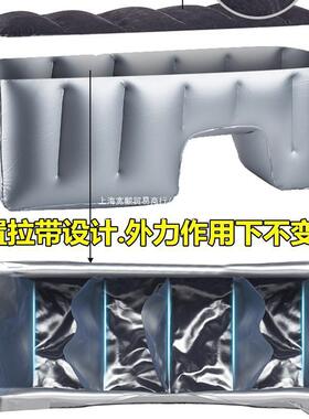 汽车气平床垫车载排睡垫后座填垫缝后IIX隙填充充凳脚垫充气垫间