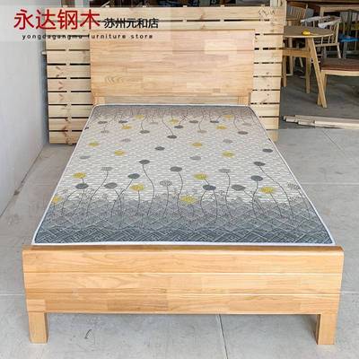 苏州永达简易家用12.米单加固实木床人学校宿舍1.双5米77118人儿
