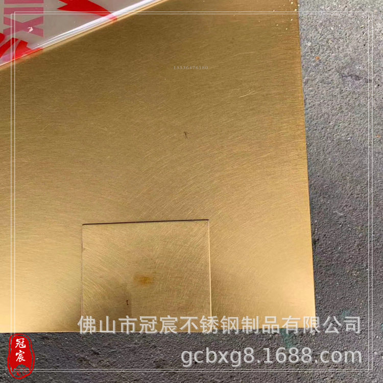 浙江不锈钢镀铜板 红古铜拉丝色油板 服装店门套门框用发黑镀铜板