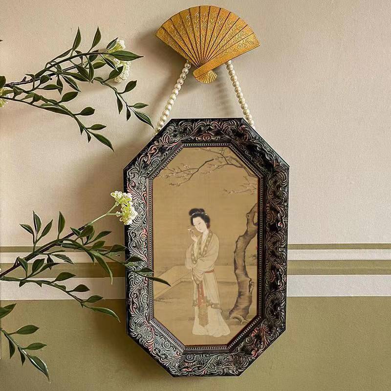 汉宫春晓图新中式复古书房挂画茶楼样板间客厅装饰画壁画复古风图片