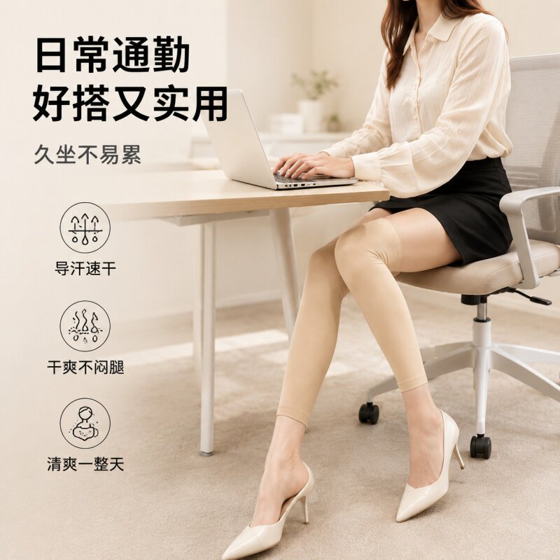 春秋九分袜套女外穿防勾丝平铺