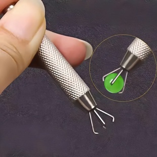 不锈钢四爪夹子裸钻抓取使用宝石锆石钻石珠宝镊子首饰器材工具