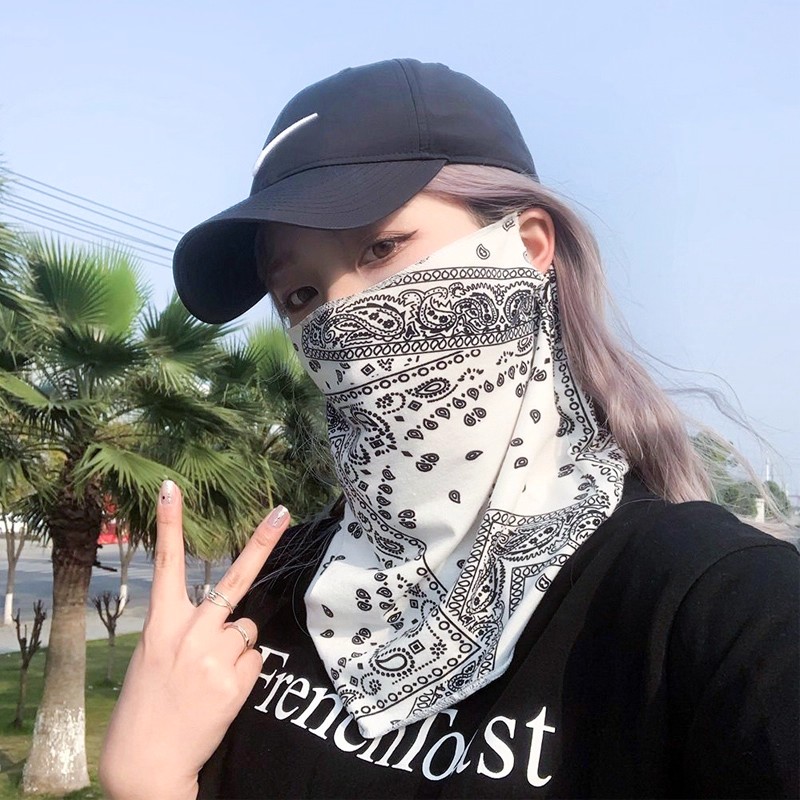 2025防晒面罩男女冰丝挂耳护颈