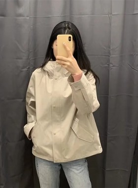 日单2024春季女装休闲连帽登山服宽松百搭夹克外套上衣女465467
