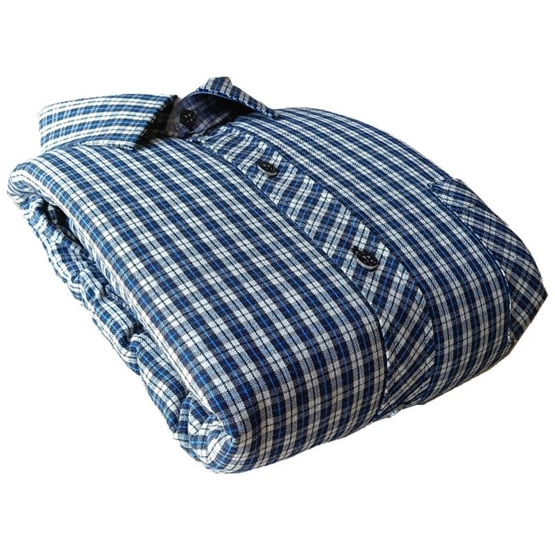 冬季新款加厚男士棉衬衣中老年爸爸装夹棉长袖衬衫宽松保暖亲肤感