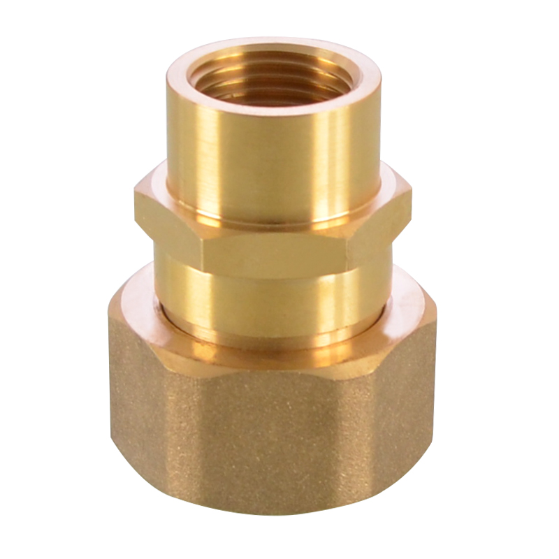 黄铜4分转6分变1寸内外丝活接头双内丝活直接头热水器水管件接头