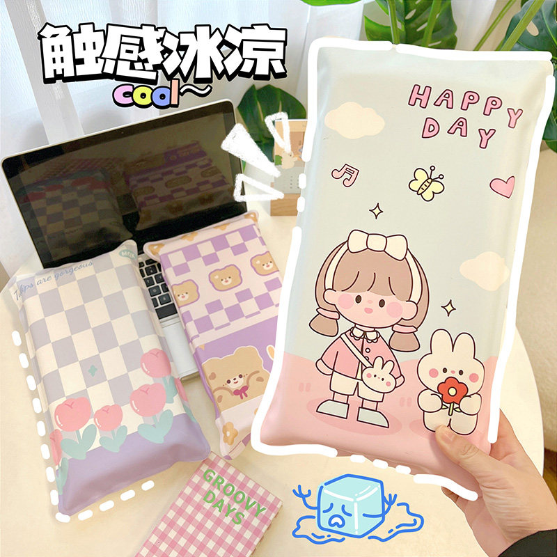 夏季凝胶冰枕便携冰垫可爱学生宿舍午睡降温神器夏天冰凉水枕头女