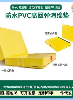 空翻训练垫子武术家用舞蹈超厚软垫折叠加厚体育跳高防护垫