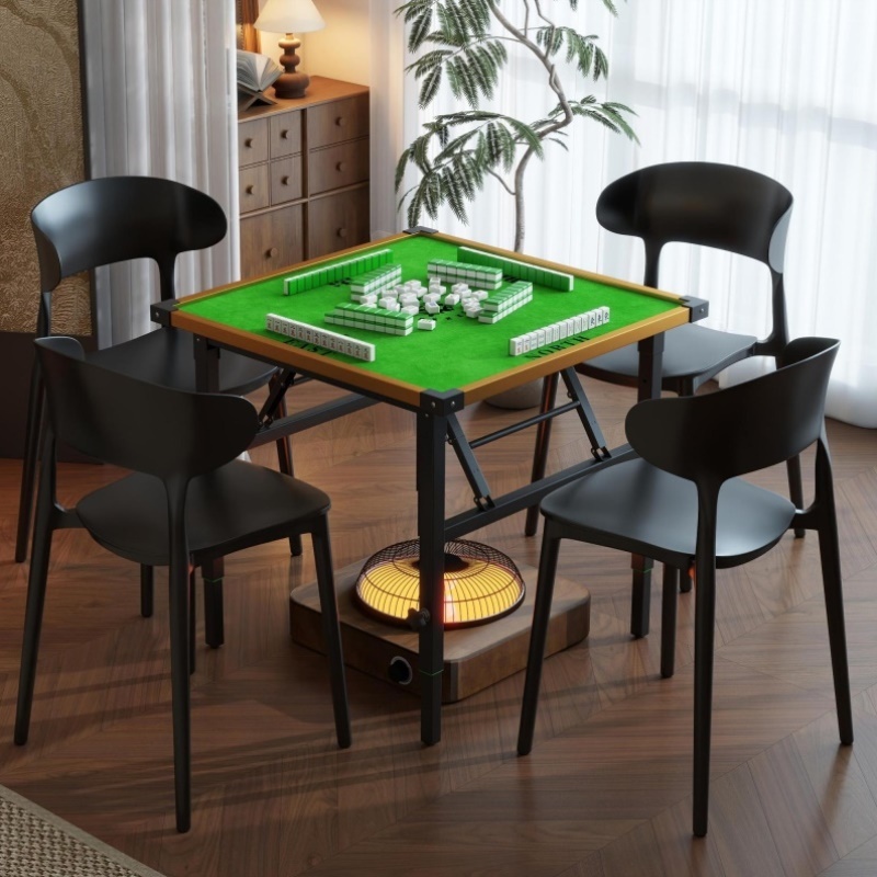 升降折叠麻将桌掼蛋专用桌小户型家用出租屋吃饭桌子烤火桌四方桌