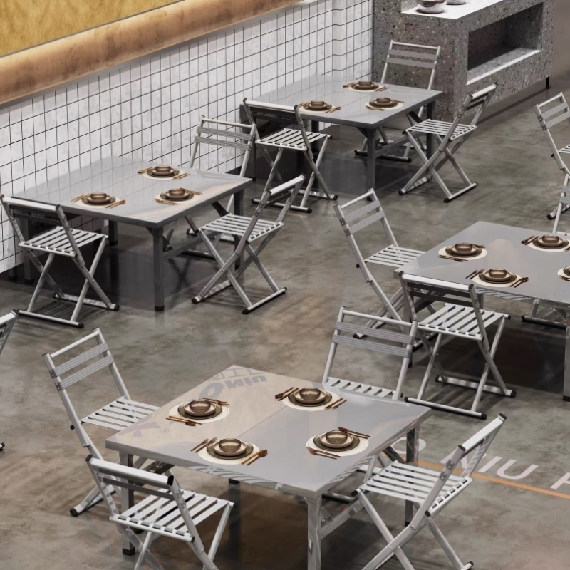 不锈钢家用商用便携款户外摆摊夜市烤肉煎肉烧烤大排档可折叠桌子