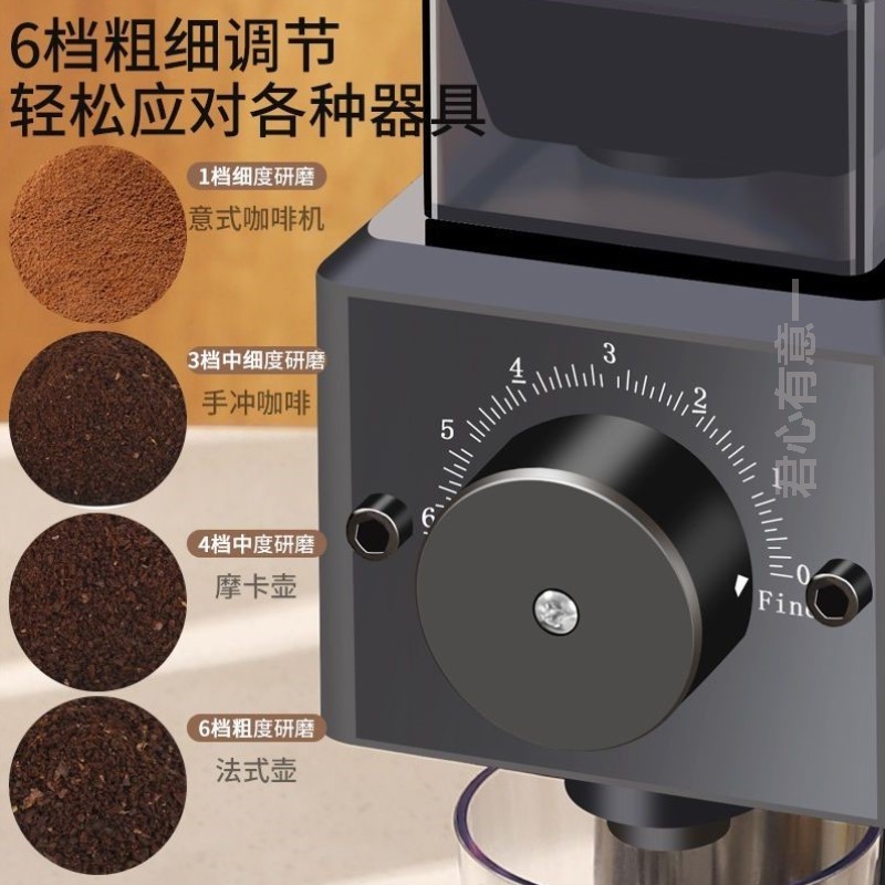 咖啡豆研磨机电动磨豆机家用小型自动研磨器手磨咖啡机手动磨豆器