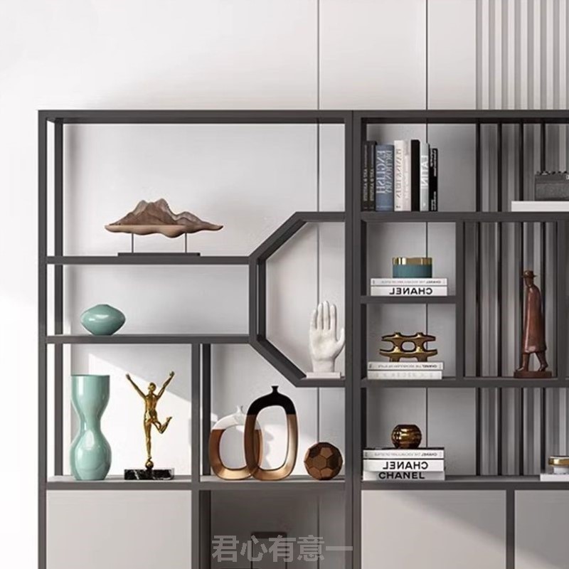博古架实木中式多宝阁茶叶展示柜置物架办公室茶室茶具收纳架