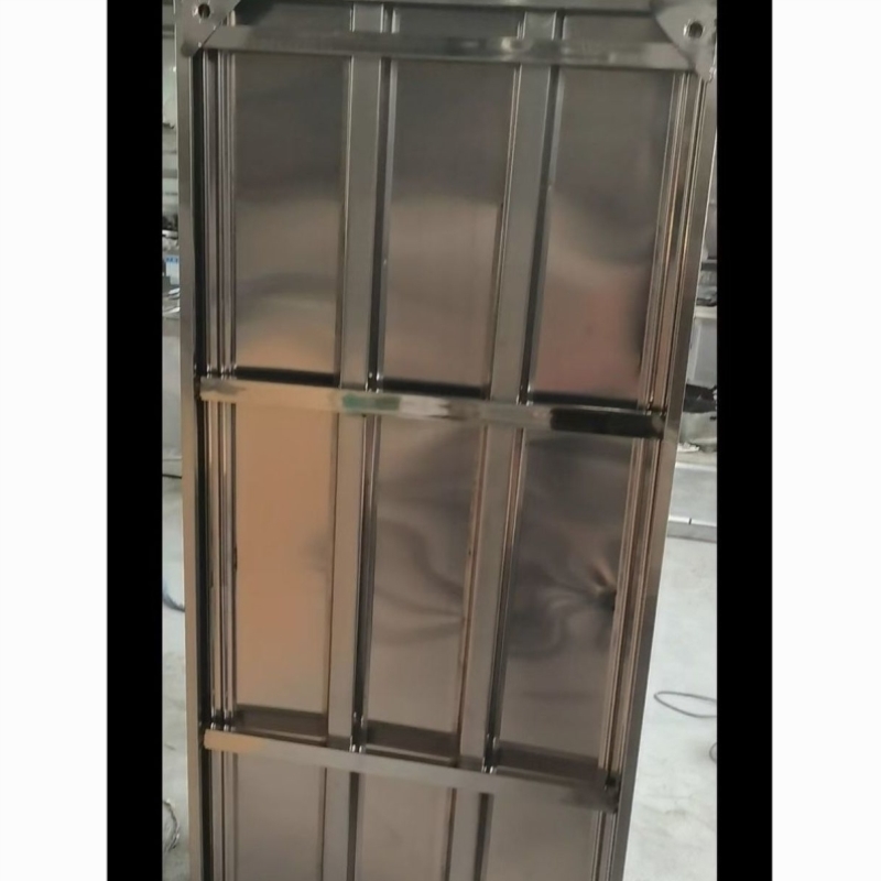 特厚焊接304不锈钢工作台厨房橱柜收纳餐饮店操作台推拉门商用