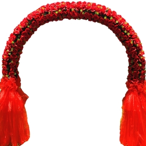 婚庆花门绢花拱门新款开业店庆活动拱门结婚礼花门花拱门道具成品