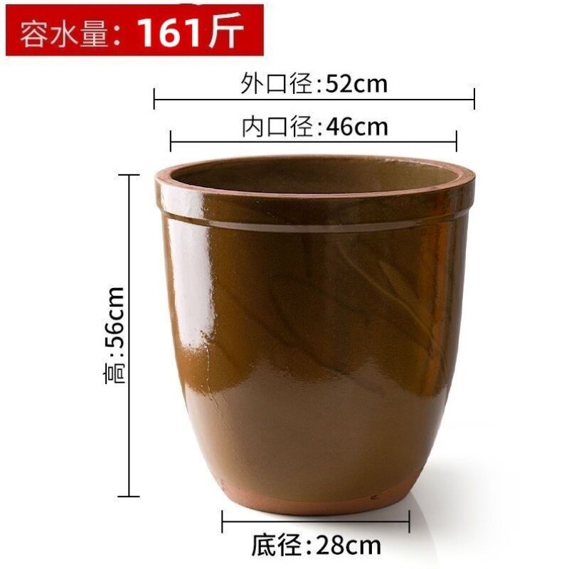 发酵腌菜老式水缸储水大水缸陶瓷家用庭院米缸土陶酱缸荷花养鱼