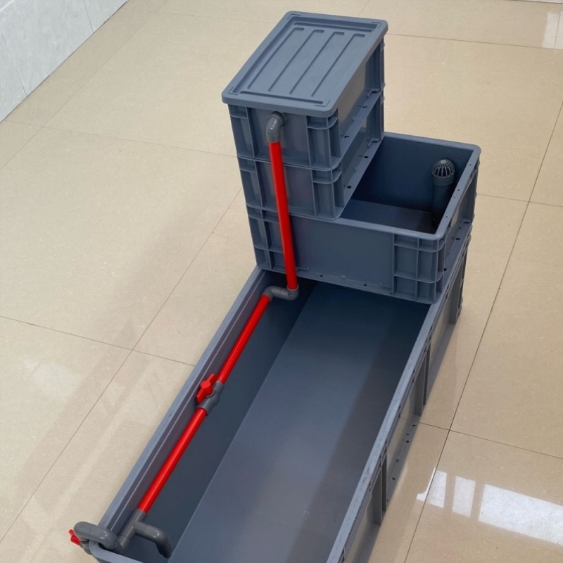 乌龟周转箱养龟养鱼塑料箱乌龟循环加厚塑料箱大号长方形周转箱