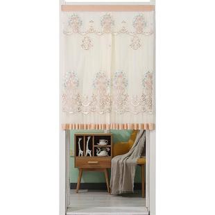 卧室门帘房间家用免打孔半帘隔断帘防蚊纱帘卫生间遮挡帘夏季 新品