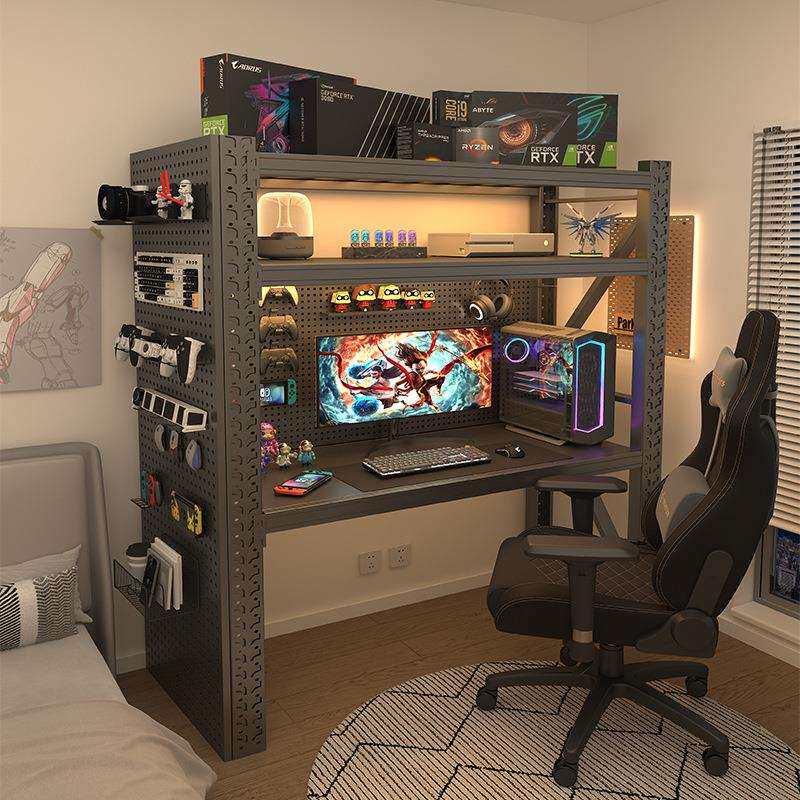 电脑桌台式简易货架电竞桌多层收纳架置物架家用书桌储物架子