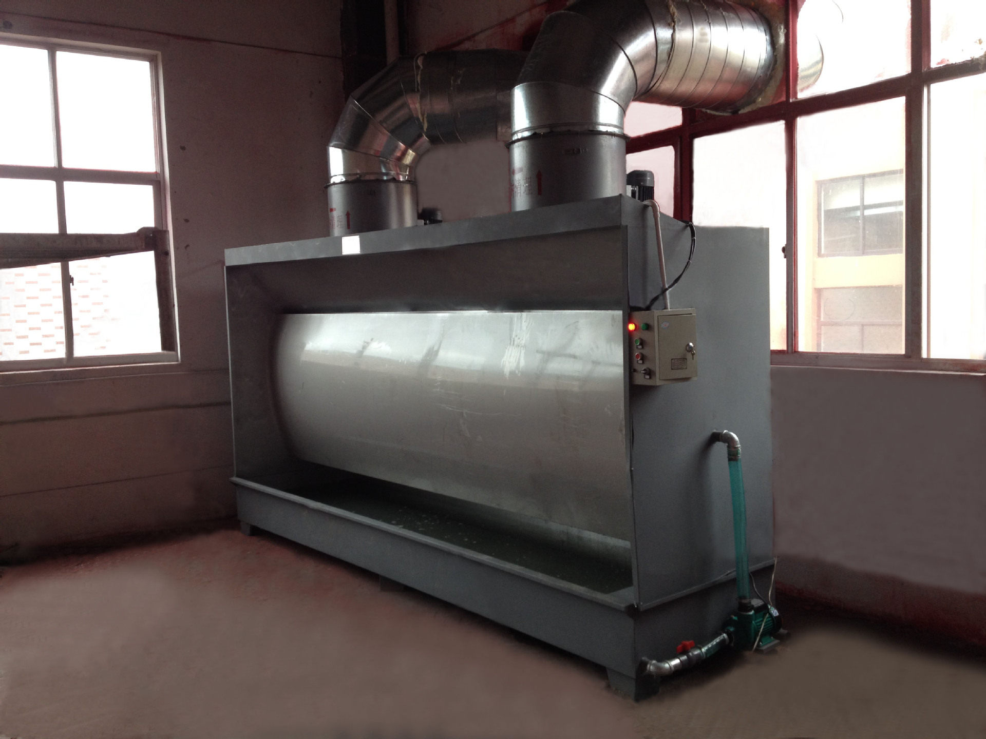 厂家直供双工位水幕喷漆台 涂装除尘设备 车间喷漆线