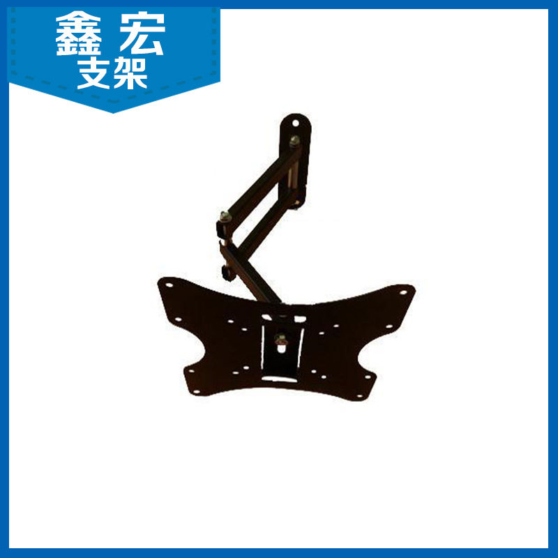 厂家供应 小号单臂伸缩架 伸缩双臂黑色挂架14-32寸