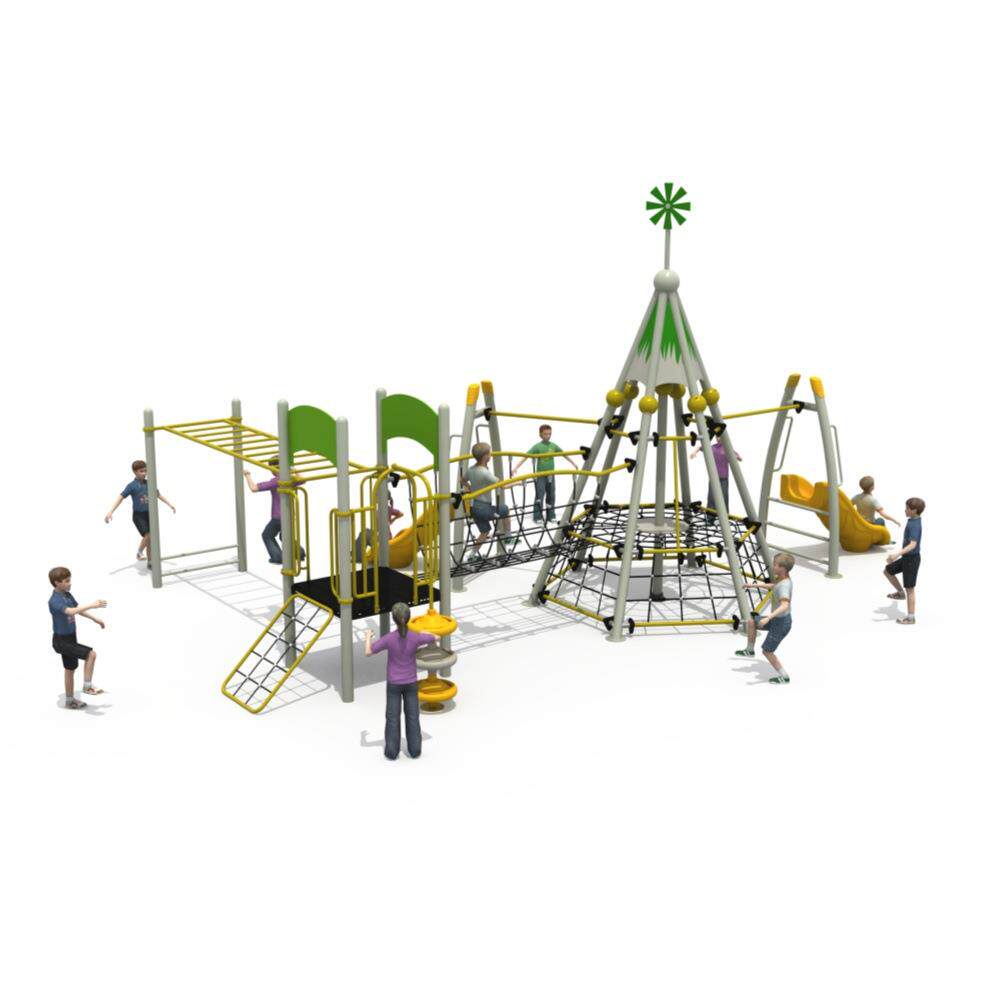 户外健身娱乐设备儿童拓展训练攀登爬网云梯户外益智闯关设备