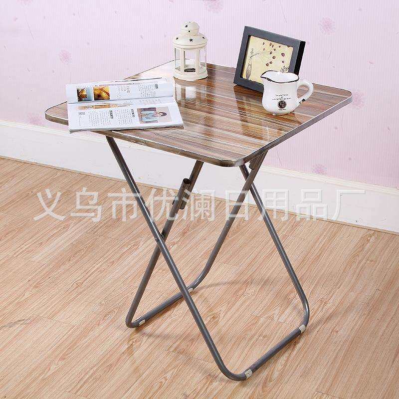 简约家居折叠桌子创意家具家用折叠桌靠背椅古典格调餐桌椅组合